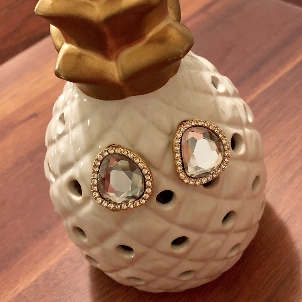 ABS by Allen Schwartz Crystal Stud earrings